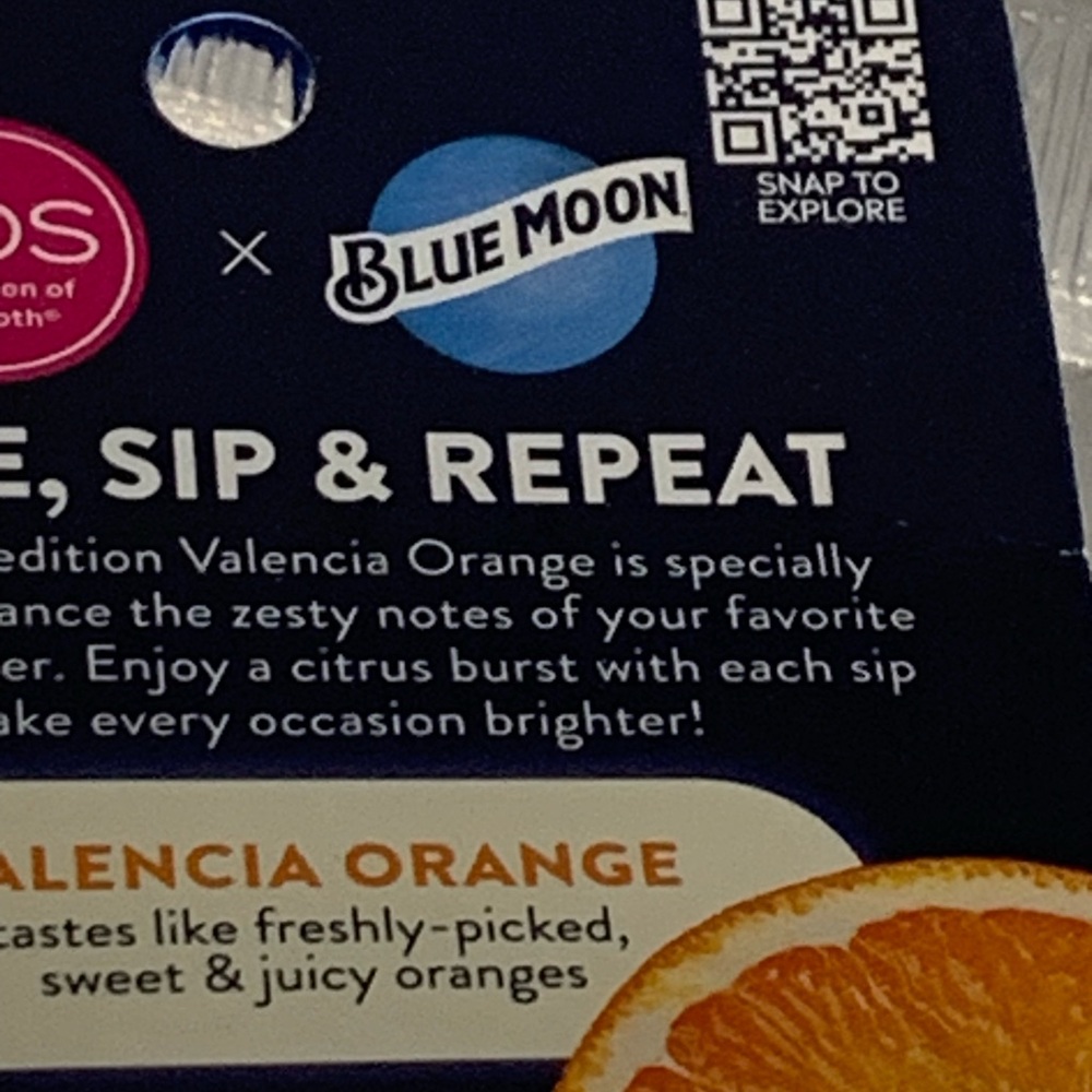 EOS Blue Moon Valencia Orange Lip Balm Sphere 0.25 oz 7g Limited Edition NIB New - Picture 8 of 11